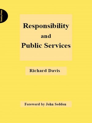 cover image of Responsibility and Public Services